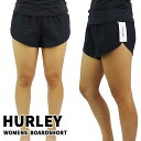 HURLEY/ハーレー レディース水着 LADYS BEACHRIDER 2.5 BOARDSHORT BLACK 女性用 サーフパンツ ボードショーツ サーフトランクス 海パン 水着 メール便送料無料 1033 返品 交換及びキャンセル不可