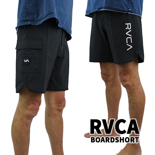 楽天サーフィンワールド楽天市場店RVCA サーフパンツ 海パン EASTERN TRUNK 18 BOARDSHORTS ALL BLACK ルーカ ルカ 男性用 ボードショーツ サーフトランクス 海水パンツ メンズ 水着 メール便対応 [返品、キャンセル不可]