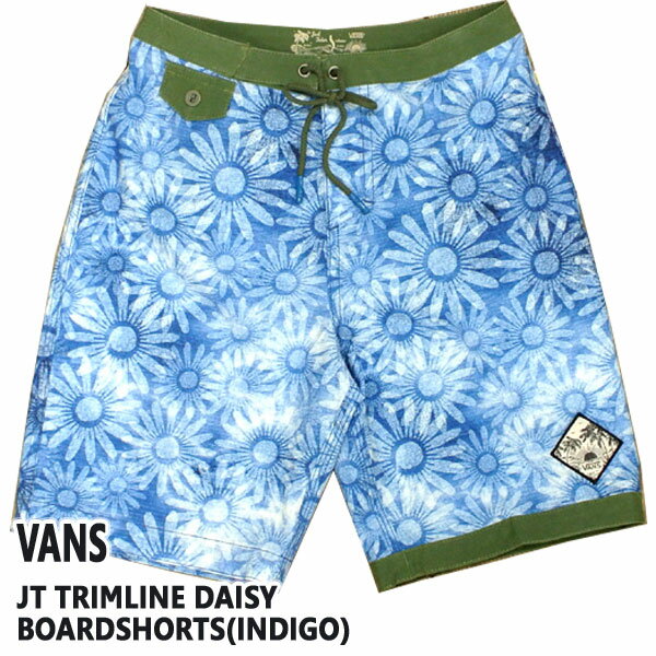 値下げしました VANS/バンズ ボーイズサイズ子供用 サーフパンツ/ボードショーツ/サーフトランクス JT TRIMLINE DAISY BOARDSHORTS INDIGO BOYS サーフィン子供用水着_02P01Oct16