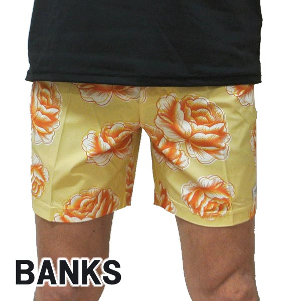 値下げしました！BANKS/バンクス POLLEN BOARDSHORTS SUNBEAM 男性用 サーフパンツ ボードショーツ サーフトランクス 海パン 水着 メンズ BS0241