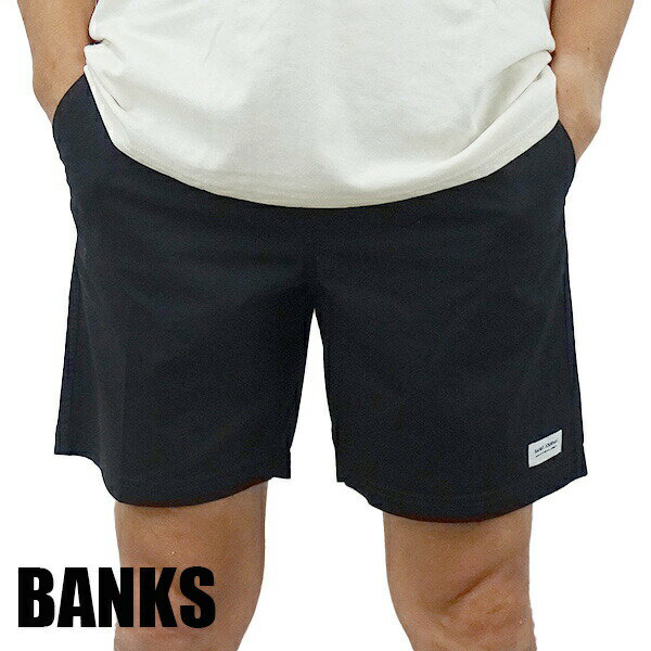 期間限定セール！BANKS/バンクス PRIMARY ELASTIC BOARDSHORTS BLACK 男性用 サーフパンツ ボードショーツ サーフトランクス 海パン 水着 メンズ BSE0297 BLK 2208 クリックポスト対応[返品、キャンセル不可] 2022