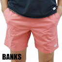 期間限定セール！BANKS/バンクス PRIMARY ELASTIC BOARDSHORTS FADED ROSE 男性用 サーフパンツ ボードショーツ サーフトランクス 海パン 水着 メンズ BSE0297 FDR クリックポスト対応 返品 キャンセル不可 2022