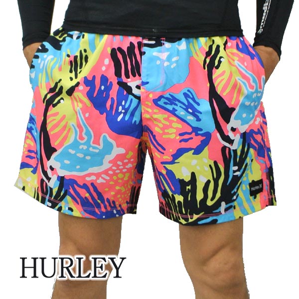 値下げしました！HURLEY/ハーレー MORRO VOLLEY 17 SUNSET PULSE H618 BOARDSHORTS 男性用 サーフパンツ ボードショーツ サーフトランクス 海水パンツ 海パン メンズ 水着[返品、キャンセル不可]8807