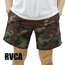 値下げしました！RVCA/ルーカ ELASTERN ELASTIC BOARDSHORTS WOODLAND CAMO 男性用 メンズ サーフパンツ ボードショーツ サーフトランクス 海水パンツ 水着 海パン