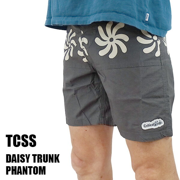 値下げしました！TCSS/The Critical Slide Society DAISY TRUNK BOARDSHORTS PHANTOM 水陸両用ハイブリッドタイプ_サーフィン男性用水着_海パン/海水パンツ メンズ　サーフパンツ ザクリティカルスライドソサイエティ サーフトランクス[返品、キャンセル不可]