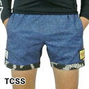 値下げしました！TCSS/The Critical Slide Society MIXED TAPE TRUNK DENIM 水陸両用ハイブリッドタイプ_サーフィン男性用水着_海パン/海水パンツ メンズ サーフパンツ ザクリティカルスライドソサイエティ サーフトランクスBS2106