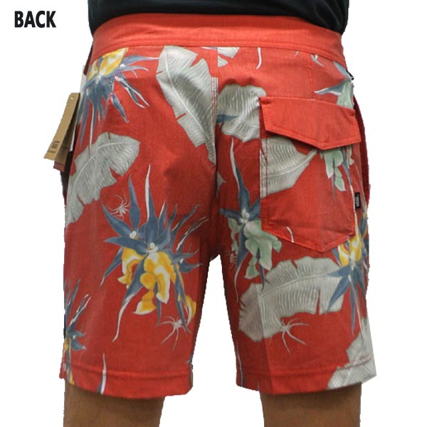 値下げしました！VANS/バンズ ARACHNOFLORIA BOARDSHORTS 17 RACING RED 男性用 サーフパンツ ボードショーツ サーフトランクス 海水パンツ 海パン メンズ 水着