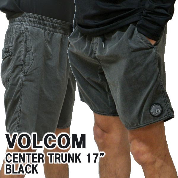VOLCOM/ボルコム CENTER TRUNK 17 BOARDSHORTS BLK 男性用 サーフパンツ ボードショーツ メンズ 海水パンツ 水着 海パン MENS [返品、キャンセル不可]