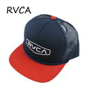 RVCA/ルーカ RVCA STAPLE FOAMY TRUCKER HAT NAVY/RED CAP/キャップ HAT/ハット 帽子 日よけ NRD