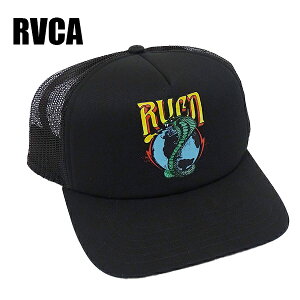 RVCA/ルカ WORLD TOUR TRUCKER CAP BLACK CAP/キャップ HAT/ハット 帽子 日よけ [返品、交換及びキャンセル不可]