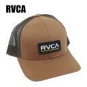 RVCA/J TICKET TRUCKER CAP TOBACCO CAP/Lbv HAT/nbg Xq 悯 [ԕiAyуLZs]