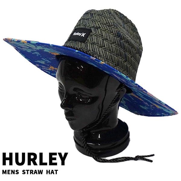 期間限定セール！HURLEY 麦わら帽子 JAVA STRAW HAT 012 WOLF GREY ハーレー HAT/ハット 帽子 日よけ ストローハット 天然素材 送料無料 0227[返品、交換及びキャンセル不可]