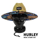 期間限定セール！HURLEY 麦わら帽子 JAVA STRAW HAT 235 KHAKI ハーレー HAT/ハット NATURAL 帽子 日よけ ストローハット 天然素材 送料無料 0227 返品 交換及びキャンセル不可