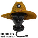 期間限定セール！HURLEY 麦わら帽子 WEEKENDER STRAW HAT 237 BROWNY ハーレー HAT/ハット 帽子 日よけ ストローハット 天然素材 送料無料 0018 返品 交換及びキャンセル不可