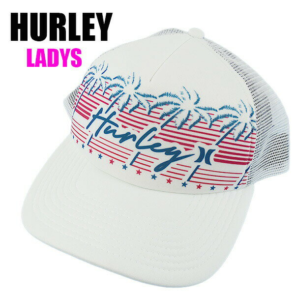 HURLEY/ハーレー COASTAL TRUCKER 100 WHITECAP/キャップ HAT/ハット 帽子 日よけ メッシュキャップ トラッカー TRUCKER HAT レディース WOMENS [返品、交換及びキャンセル不可]