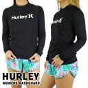 期間限定セール！HURLEY/ハーレー レディース 水着 OAO SOLID MOCK NECK LS RASHGUARD BLACK ハーレー 女性用 長袖ラッシュガード メール便送料無料 1048 返品 交換及びキャンセル不可