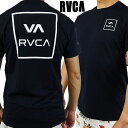 RVCA/ルーカ メンズ半袖 サーフTシャツ ラッシュガード RVCA SURF SHIRT S/S BLACK UVA/UVB 男性用水着 UVカット SURFSHIRT/RASHGUARD AVYWR00118クリックポスト対応