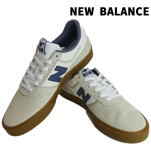 NEW BALANCE/ニューバランス NM272SAS SEA SALT/NAVY SUEDE/CANVAS NUMERIC スケシュ/スケートボードシューズ 靴 スニーカー 