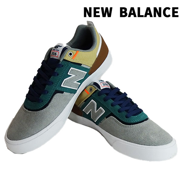 NEW BALANCE/ニューバランス NM306FIF GREY/VINTAGE TEAL SUEDE/CANVAS NUMERIC JAMIE FOY SIGNATURE MODEL スケシュ/スケートボードシューズ 靴 スニーカー 