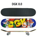 値下げしました！DGK/ディージーケー コンプリートスケートボード/スケボー JACKPOT 8.0 COMPLETE SK8 返品 交換及びキャンセル不可