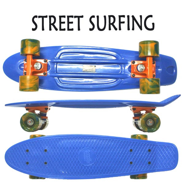 ָꥻ롪STREET SURFING/ȥ꡼ȥե PLASTIC CRUISER BEACH BOARD OCEAN BREEZE ߥ˥롼 ȥܡ/ܡ 6.3x22.5 ߥ 硼 SK8 [ʡ򴹵ڤӥ󥻥Բ]