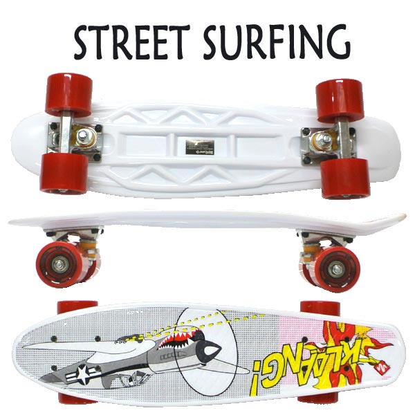 期間限定セール！STREET SURFING/ストリートサーフィン PLASTIC CRUISER BEACH BOARD WORLD WAR 2 ミニクルーザー スケートボード/スケボー 6.1x21.6 ミニ ショート SK8 返品 交換及びキャンセル不可
