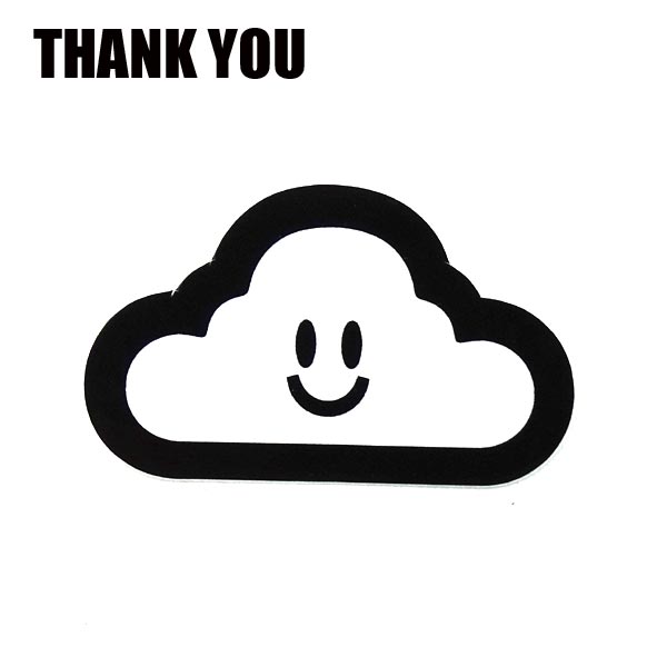 THANK YOU/サンキュー CLOUDY STICKER/ステ