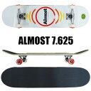 ALMOST/オルモスト コンプリートスケートボード/スケボー REFLEX 7.625 WHITE COMPLETE SK8 [返品、交換及びキャンセル不可]