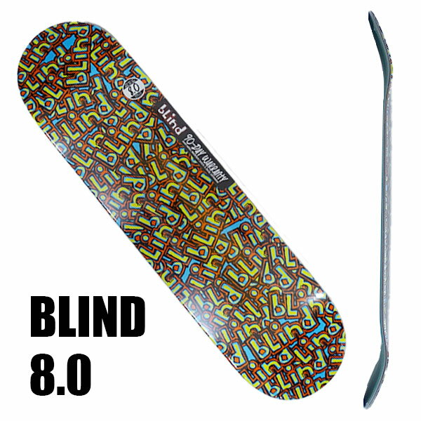 BLIND/ブラインド スケートボード デッキ OG WALLPAPER RHM BLUE 8.0 DECK スケボーSK8 [返品 交換及びキャンセル不可]