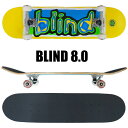 BLIND/uCh Rv[gXP[g{[h/XP{[ COLORED LOGO 8.0 YELLOW COMPLETE SK8 [ԕiAyуLZs]