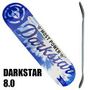 DARK STAR/ダークスター スケートボード デッキ CONTRA RHM BLUE/SILVER 8.0 DECK スケボーSK8 