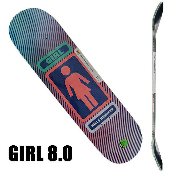 期間限定セール！ガール スケートボード デッキ GIRL 93 TIL BENNETT 8.0 DECK スケボーSK8 NIELS BENNETT ベネット GB4342 返品 交換及びキャンセル不可