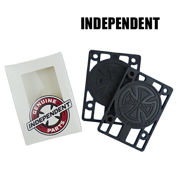 INDEPENDENT/インデペンデント GENUINE PARTS RISER PAD 1/8 BLACK 3mm ライザーパッド ハードタイプ スケボー SK8 