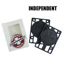 INDEPENDENT/Cfyfg GENUINE PARTS RISER PAD 1/8 BLACK 3mm CU[pbh n[h^Cv XP{[ SK8 [ԕiAyуLZs]