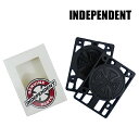 INDEPENDENT/Cfyfg GENUINE PARTS RISER PAD 1/4 BLACK 6mm CU[pbh n[h^Cv XP{[ SK8 [ԕiAyуLZs]