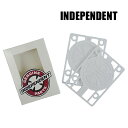 INDEPENDENT/インデペンデント GENUINE PARTS RISER PAD 1/8 WHITE 3mm ライザーパッド ハードタイプ スケボー S...
