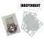 INDEPENDENT/インデペンデント GENUINE PARTS RISER PAD 1/8 WHITE 3mm ライザーパッド ハードタイプ スケボー SK8 [返品、交換及びキャンセル不可]