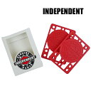 INDEPENDENT/インデペンデント GENUINE PARTS RISER PAD 1/8 RED 3mm ライザーパッド ハードタイプ スケボー SK8 