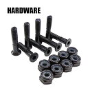 SW HARD WARE/ハードウェア ALLEN 六角 1 インチ ボルト/ビス/ナット BLACK スケートボード用パーツ スケボーSK8 [返品、交換及び...