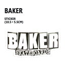 BAKER/xCJ[ BAKER LOGO S BLACK STICKER/XebJ[ V[ XP{[