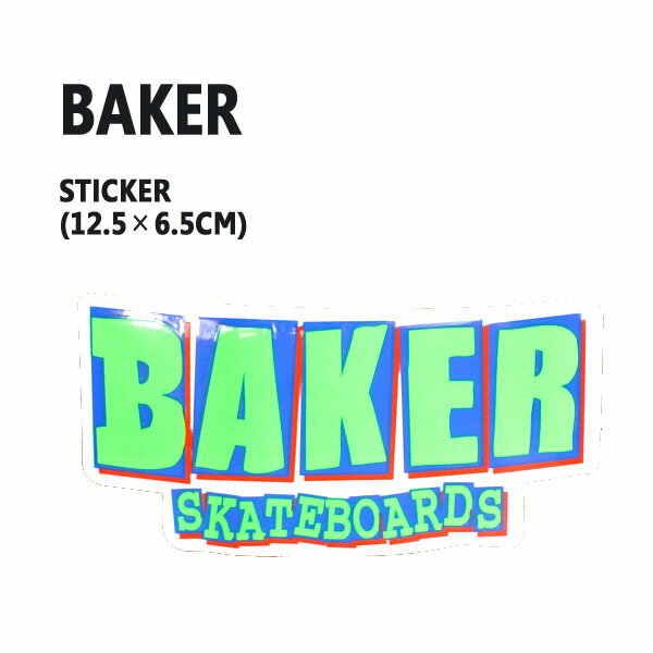 BAKER/ベイカー BAKER LOGO GREEN STICKER/ス