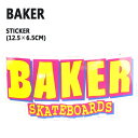 BAKER/xCJ[ BAKER LOGO YELLOW STICKER/XebJ[ V[ XP{[