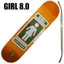 ガール スケートボード デッキ GIRL PACHECO 93 TIL 8.0 DECK スケボーSK8 GB4434 返品 交換及びキャンセル不可