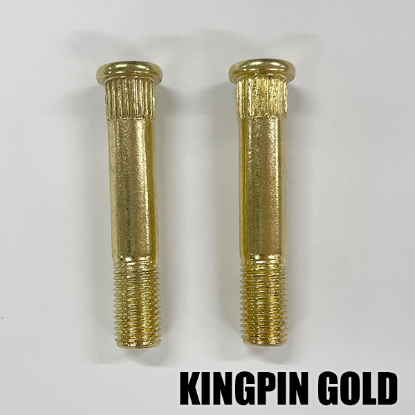 SW オリジナル KING PIN 中空 キングピン GOLD/ゴールド HIGHEND/ハイエンドタイプ HOLLOW 軽量 ホロータイプ スケートボード1台分 HARD WARE/ハードウェア スケートボード用パーツ スケボーSK8 クリックポスト対応 