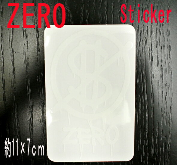 ZERO/ゼロ HARDLUCK WHITE STICKER/ステッカ