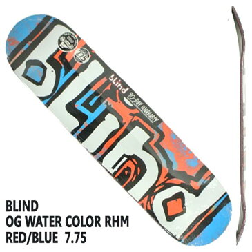 BLIND/ブラインド スケートボード デッキ WATER COLOR RHM RED/BLUE 7.75 DECK スケボーSK8
