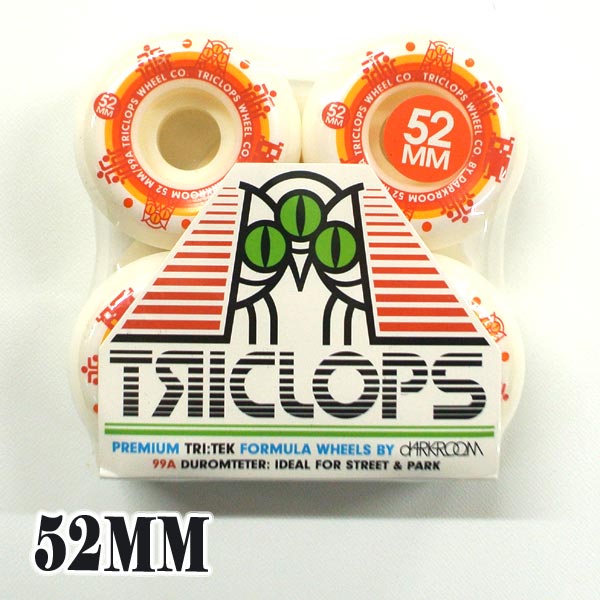 値下げしました DARKROOM/ダークルーム TRICLOPS TURNINE 52MM WHITE WHEEL スケートボード WHEEL/ウィール スケボー SK8 [返品 交換及びキャンセル不可]