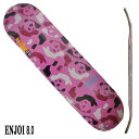 ENJOI/エンジョイ REPEATER HYB PINK/CAMO 8.0 DECK SK8 スケートボード/スケボーデッキ