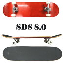 ԌZ[ISDS/GXfB[GX Rv[gXP[g{[h/XP{[ DYED RED 8.0 COMPLETE SK8 [ԕiAyуLZs]