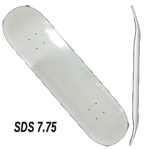 SDS/エスディーエス スケートボード デッキ DIPPED DECK 7.75 WHITE スケボーSK8 [返品、交換及びキャンセル不可]